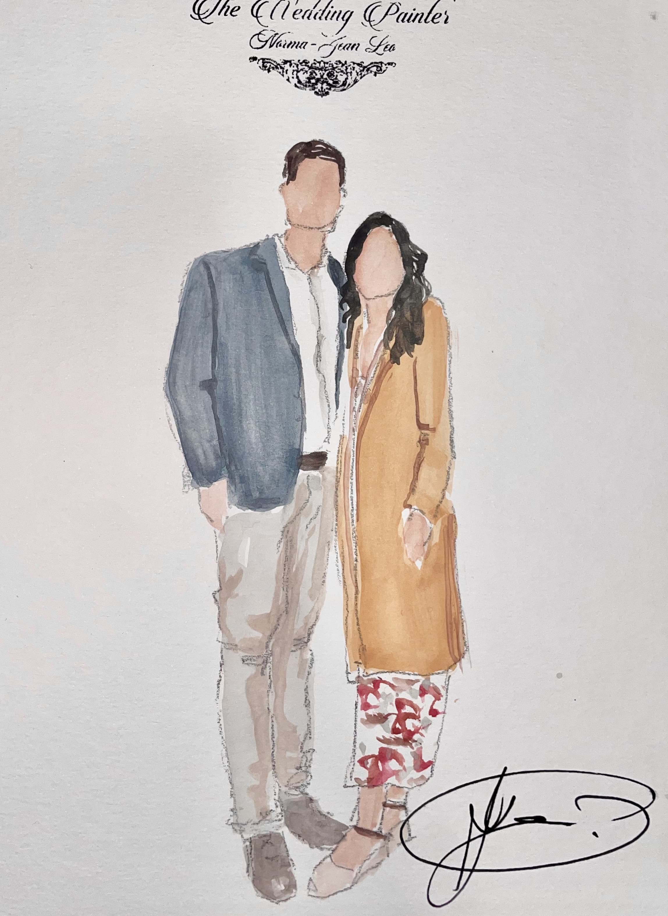 Watercolor Guest Cards